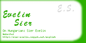 evelin sier business card